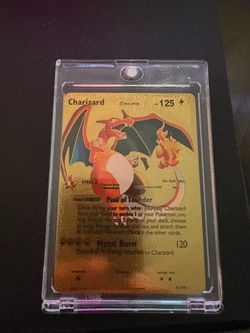Pokémon charizard gold card