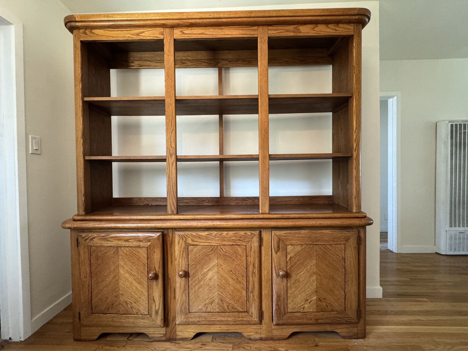 Mid century Oak China Cabinet - $550 OBO