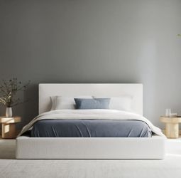 Cloud Bed. Queen size. Ultra Bed Set: Bed Frame + Headboard | White