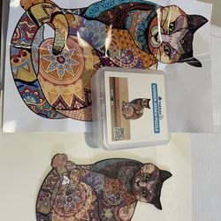 Craft Hub cat wooden puzzle