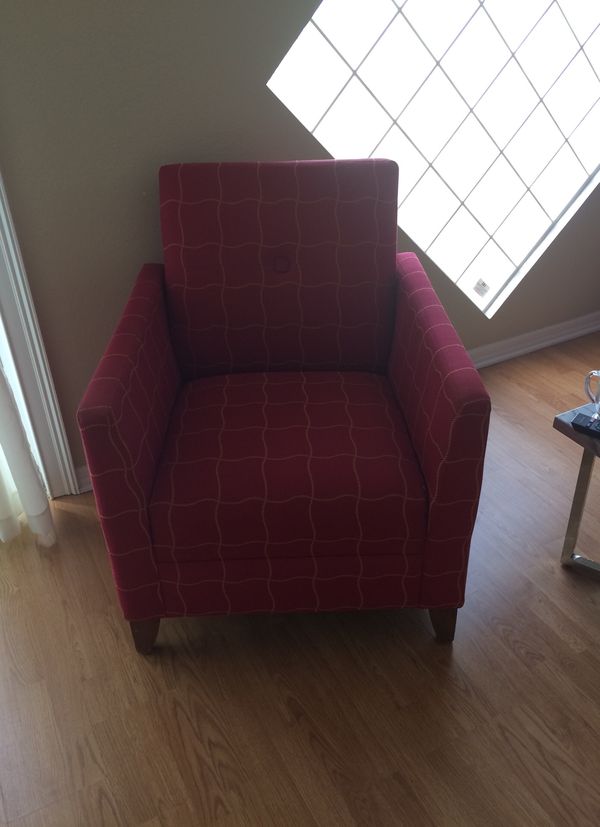 Red Striped Chair 40 Furniture In Lakeland Fl Offerup