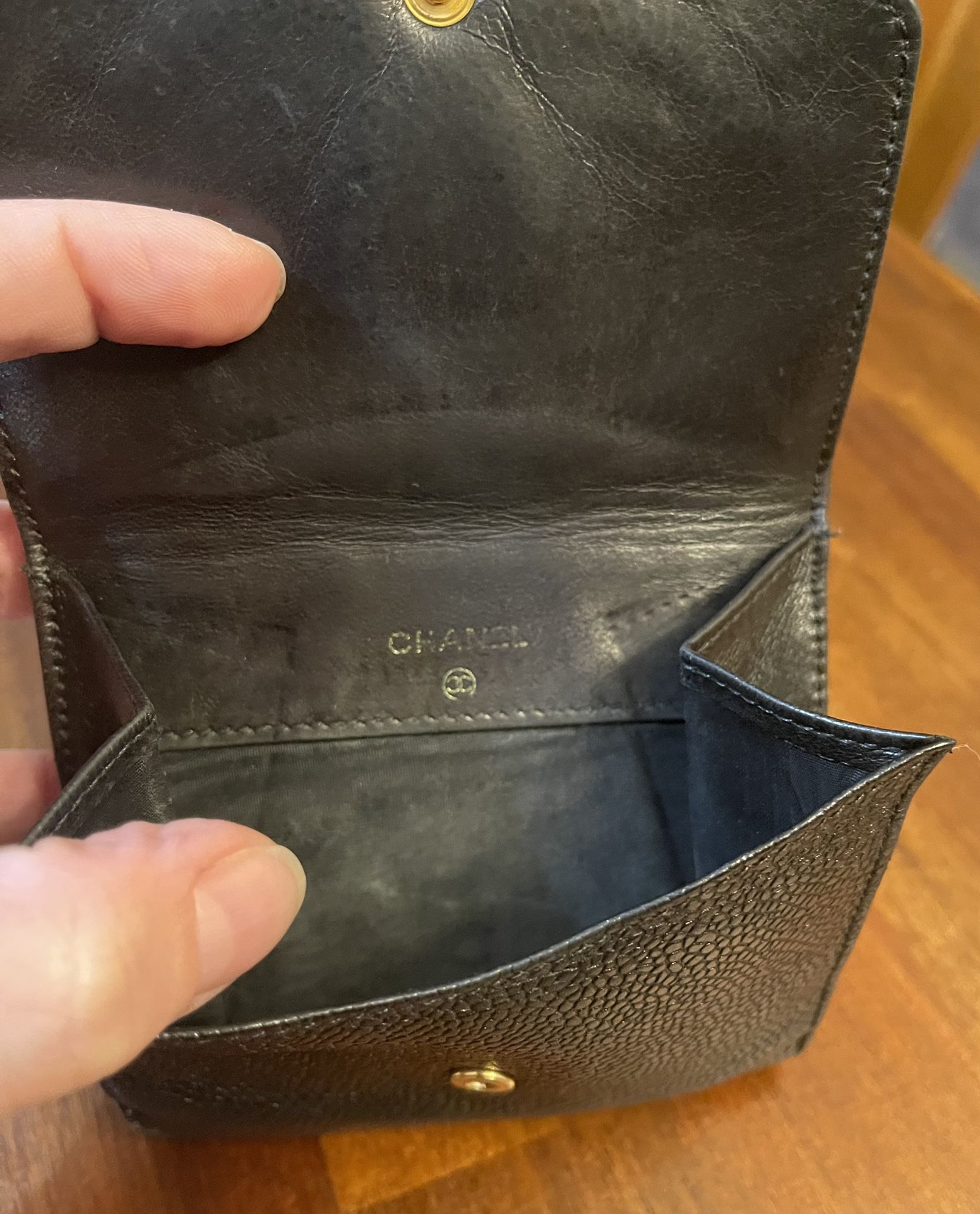 Chanel CC Caviar Card Holder Red – Vault 55
