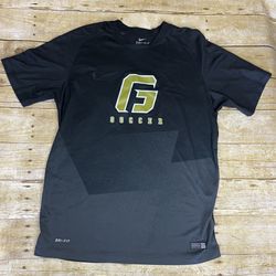 Nike G Soccer Mens Large Black Dri Fit Shirt - Short Sleeve