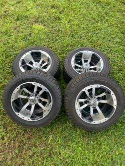 GTW SS super sport golf cart wheels w/ Fusion tires
