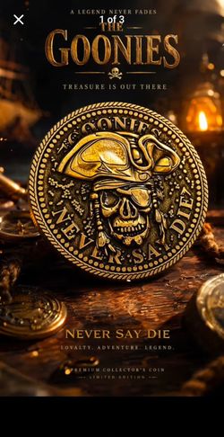 The Goonies 41st anniversary treasure coin