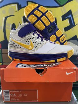 Kobe Zoom 2 Lakers Sz 9.5