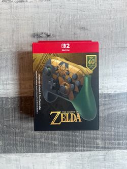 Nintendo Switch 2 Pro Controller Legend of Zelda 40th Anniversary Edition