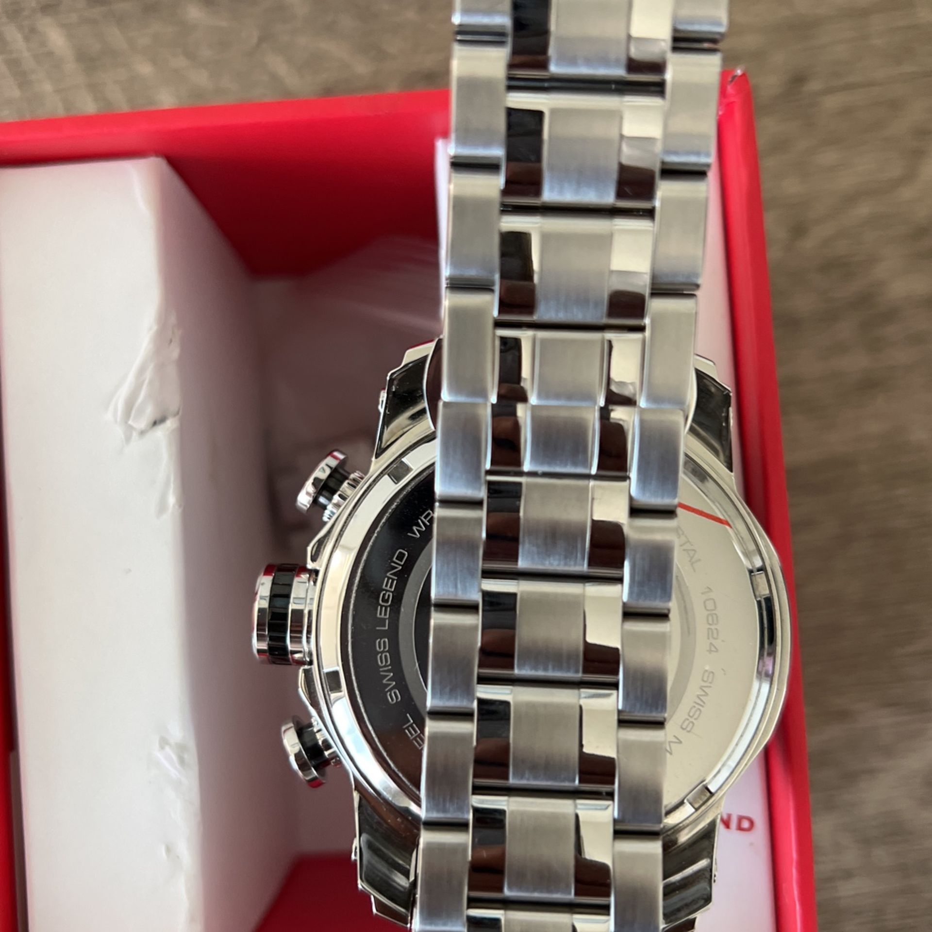 Swiss Legend Seagate Chronograph Black Dial Men s Watch SL 10624SM