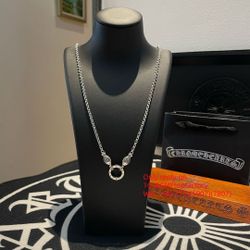 C.hrome H.earts Necklace