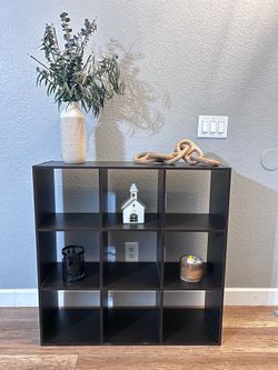 9 Cube Storage Shelf Organizer Bookcase – Dark Brown 3ft x 3ft