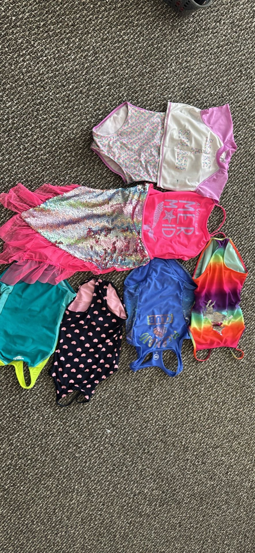 Girls Size M 7/8 Bathing Suits