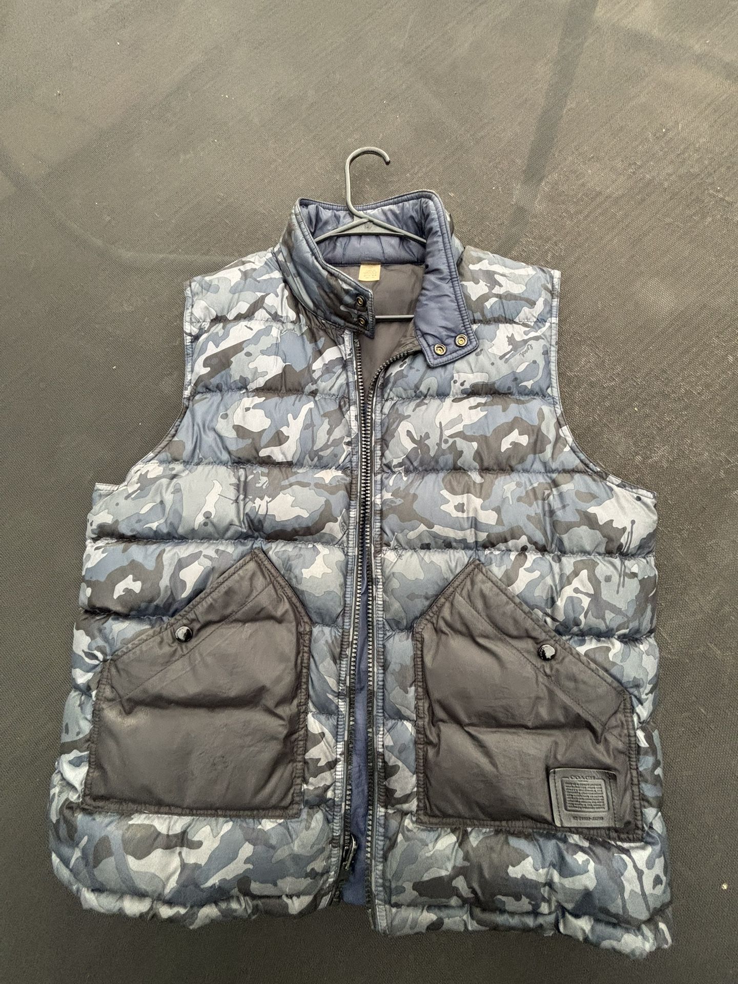 Blue Camo Coach Vest