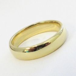Tiffany 18k Solid Gold Wedding Band Width 4.5 Size 8 With Box