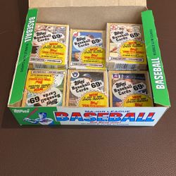 1987 Topps Baseball Partial Box Unopened Cello Packs