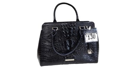 Brahmin Black Crocodile Black Purse / Handbag