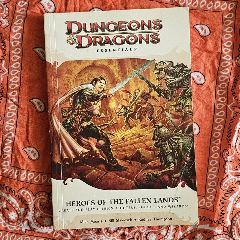 Dungeons & Dragons Essentials: Heroes Of The Fallen Lands 1st Print 2010 Book D&D