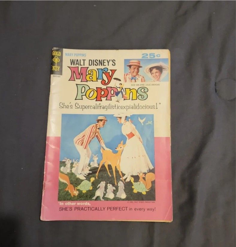 Gold Key Comics Mary Poppins Comic Book 1964 Fair Condition