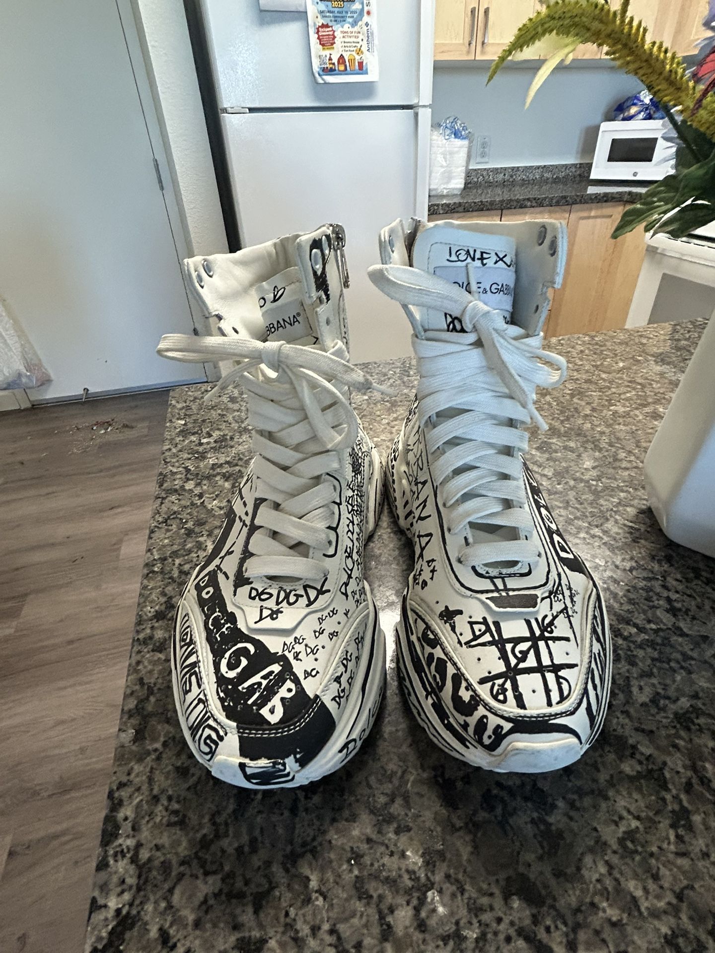 Gabbana Daymaster Dolce And Gabbana Black And White Shoes Mixed