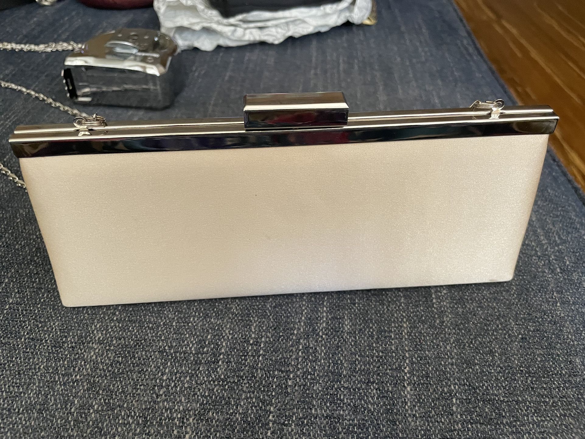 Cream Silk Evening Purse 