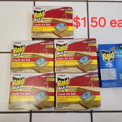 New Raid Max Liquid Ant Bait And Fly Ribbon
