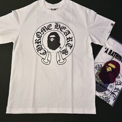 Chrome hearts, Bape, T-shirt, size medium