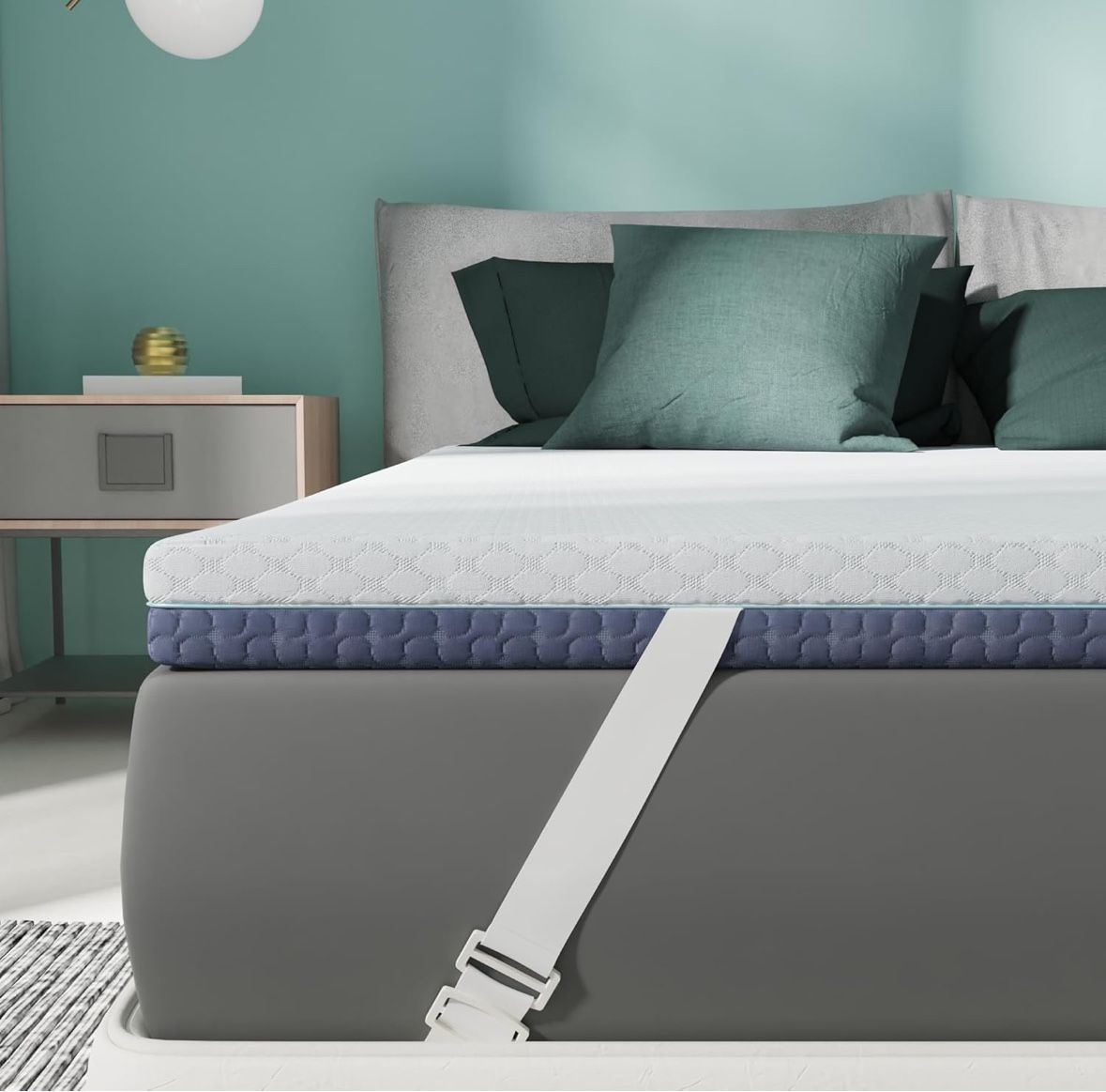 2 Inch Memory Foam Mattress Topper Twin XL Size