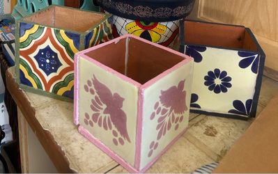 Talavera Pots Made By Hand ..4x4 Inch…..$13.00 EA