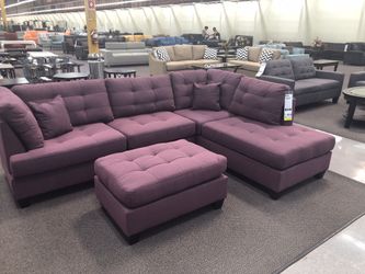 3 Piece Sectional Sofa With Ottoman F6583