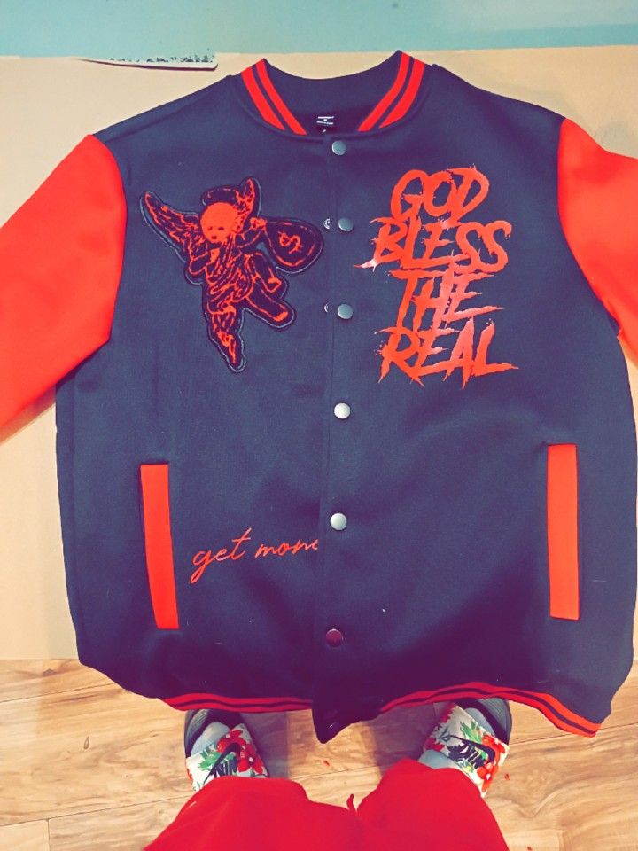 God Bless The Real Letterman Jacket 40$ Or Best Offer Great Condition