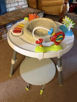 Skip Hop Explore & More Baby's View 3- Stage Activity Center: Adjustable Height, Converts to Play Table, Developmental Toys