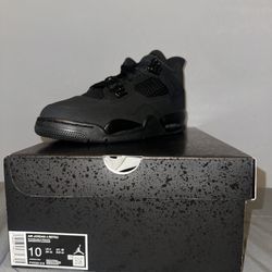 Jordan 4 Black Cat 4s Size 10
