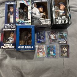 Dodger Bobbleheads  And Baseball Cards(only Trade For Other Bobbleheads And Willing To Trade Cards As Add Ons For Bobbleheads)