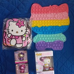 HELLO KITTY BIRTHDAY BALLOON PARTY DECORATION & FIGURES SET  BUNDLE COLLECTION