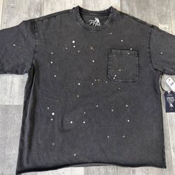 PRPS x Distressed Paint-Splattered T-Shirt Black/White Men’s Size XL NEW