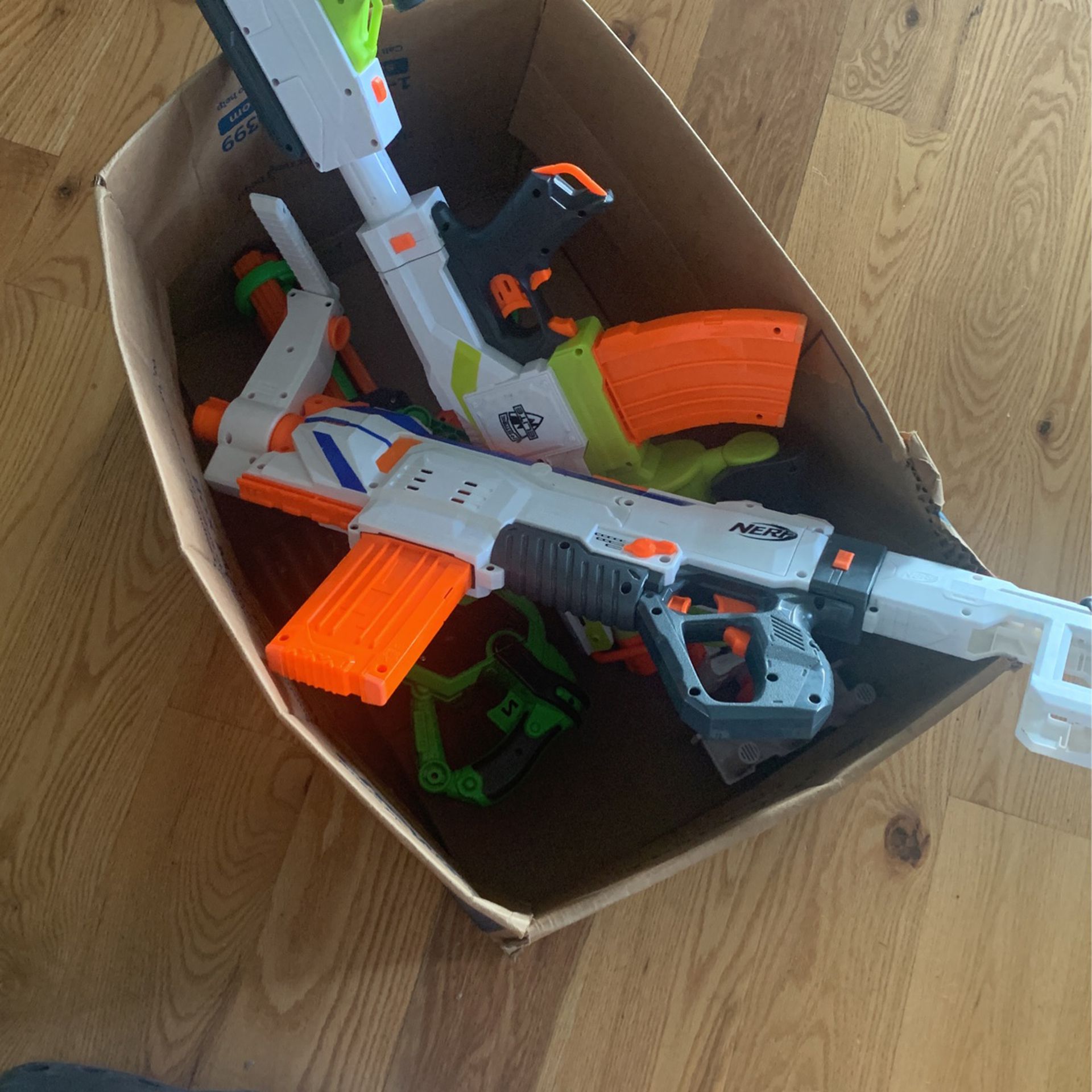 Box Of Nerf Guns 