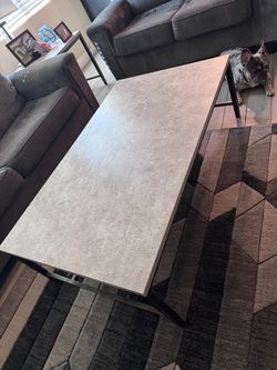 Coffee Table with Stone-Look Top