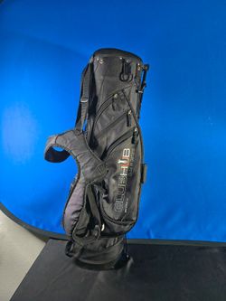 Club Hub Black Course Golf Bag with Stand & Carry Strap