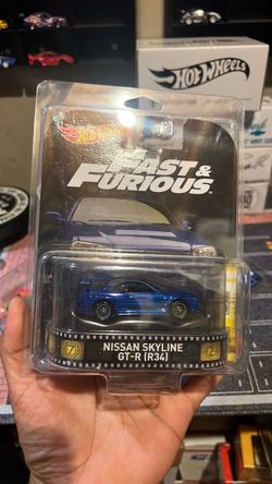 Hot wheels premium retro entertainment R34