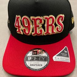 San Francisco 49ers New Era Black Snapback Hat