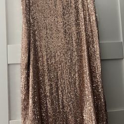 NWT Rose Gold Sequin Skirt