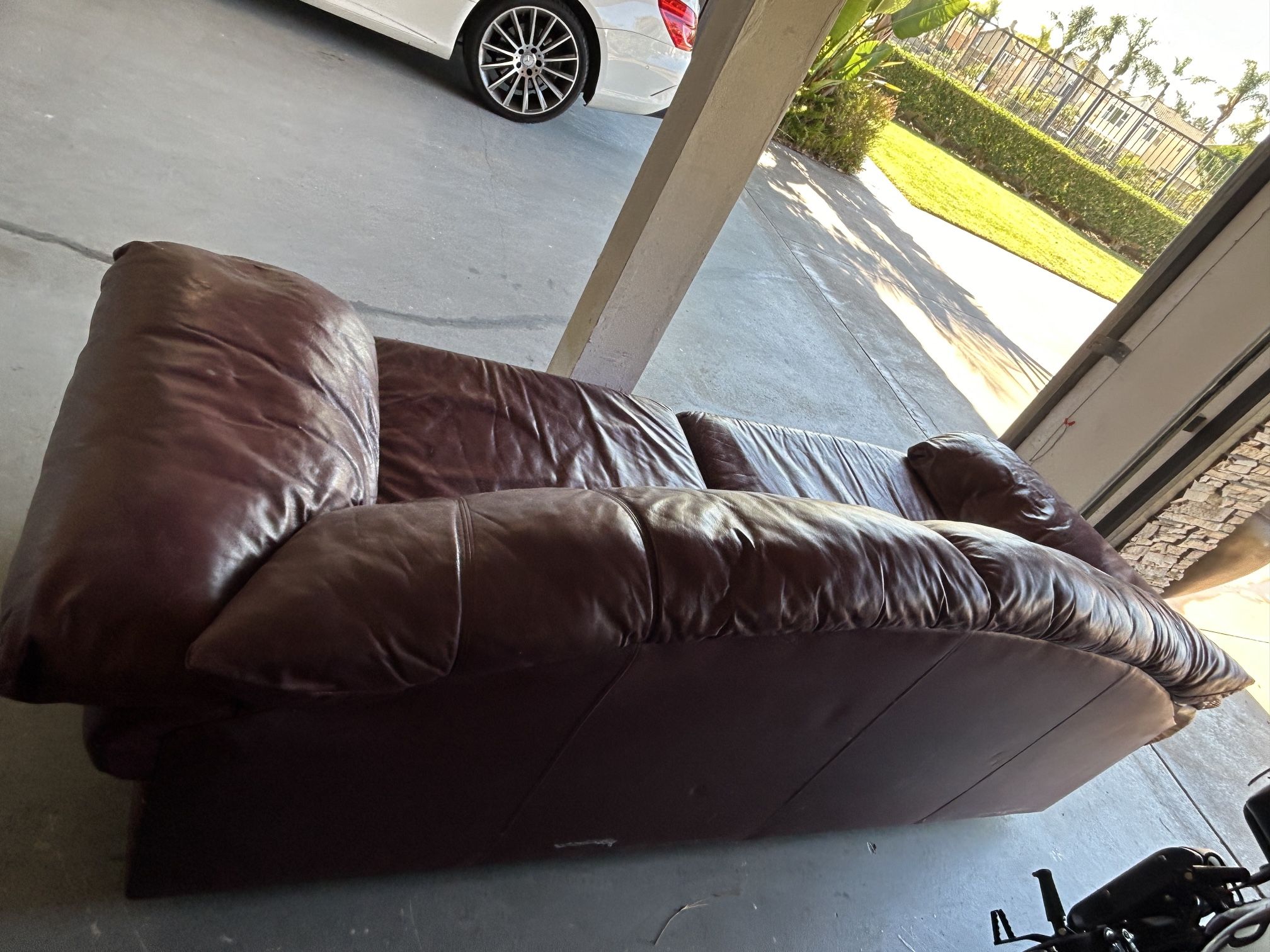 Red Leather Couch