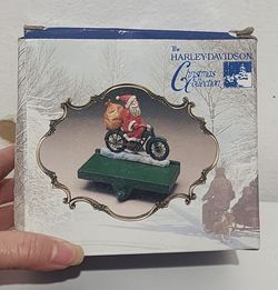 Harley Davidson "Kris Kringle" 1993 Stocking Holder BNIB