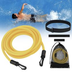 Swimming Training Belt, Swimming Resistance Belt, Swim Training Leash, 4M Swim Resistance Band