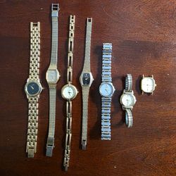 Lot of 7 working Citizen watches