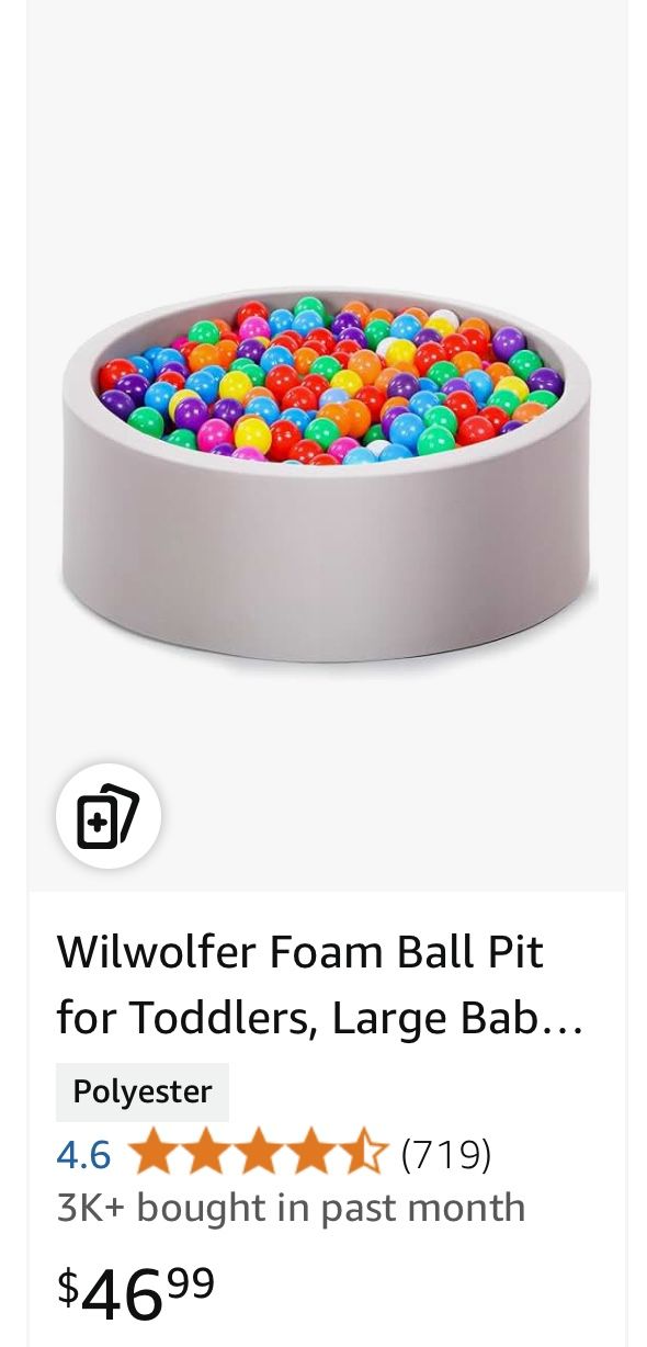 Foam Ball Pit For Toddlers