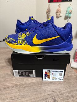 Size 9.5 - Nike Zoom Kobe 5 Protro 5 Rings Blue Yellow