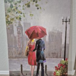 2 XL 35X23 PARIS & LONDON Wall Canvas