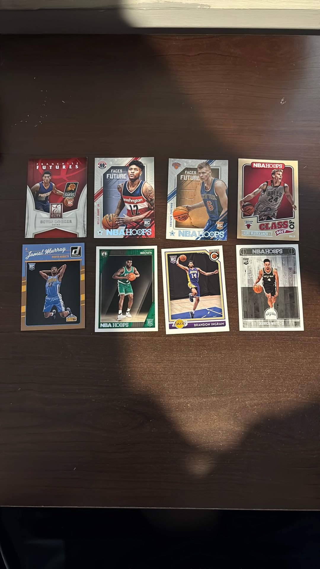 NBA Rookie Card Lot – Devin Booker, Jaylen Brown, Jamal Murray, Ingram + More (8 Cards)