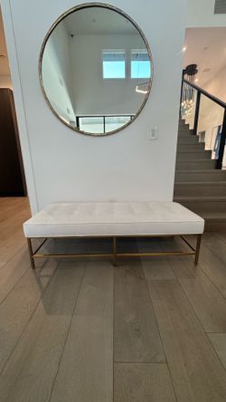 Restoration Hardware Tufted Upholstered Bench