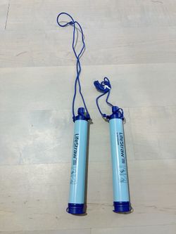 LifeStraw Personal Water Filter Lot of 2 Camping Hiking